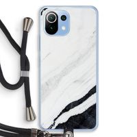 Elegante marmer: Xiaomi Mi 11 Lite Transparant Hoesje met koord