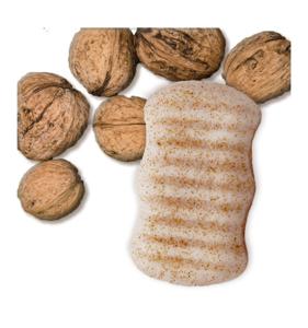Konjac lichaamsspons crushed walnut