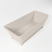 Vrijstaand bad Mondiaz Lundy | 170x75 cm | Solid surface | Ovaal | Linen Vrijstaand bad Mondiaz Lundy | 170x75 cm | Solid surface | Ovaal | Linen