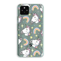 Rainbow Unicorn: Google Pixel 5a 5G Transparant Hoesje