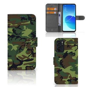 OPPO Reno6 5G Telefoon Hoesje Army Dark