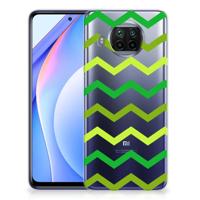Xiaomi Mi 10T Lite | TPU bumper | Zigzag Groen Xiaomi Mi 10T Lite | TPU bumper | Zigzag Groen