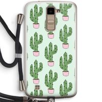 Cactus Lover: LG K10 (2016) Transparant Hoesje met koord