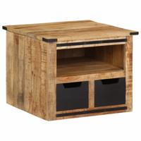 Salontafel met lades 50x50x40 cm massief mangohout Salontafel met lades 50x50x40 cm massief mangohout