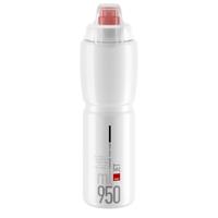 ELITE bidon "jet plus" bottle jet plus 950ml clear/red