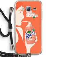 Peach please!: Samsung Galaxy J3 (2016) Transparant Hoesje met koord