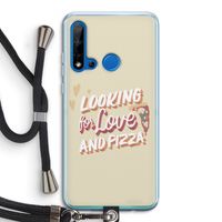 Pizza is the answer: Huawei P20 Lite (2019) Transparant Hoesje met koord
