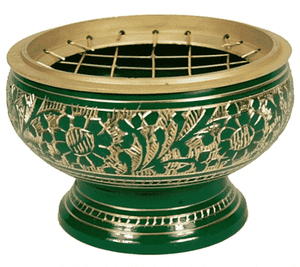 Wierookbrander Messing Groen