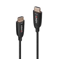 HDMI-Kabel LINDY OPTIC HYBRID 10 m Zwart