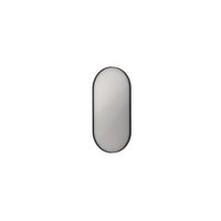 INK SP20 Spiegel - 40x4x80cm - ovaal - in stalen kader - aluminium zwart mat 8408950