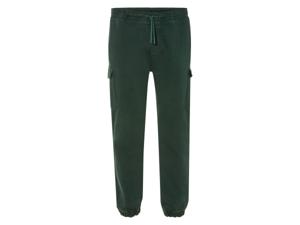 LIVERGY Heren cargo joggingbroek - Plus size (Groen, 4XL)
