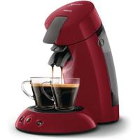 Philips HD6553/81 SENSEO ORIGINAL koffiepadmachine, Aroma Booster, Crema Pus, 1 of 2 kopjes, Rood
