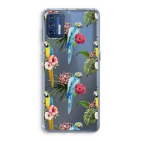 Kleurrijke papegaaien: Motorola Moto G9 Plus Transparant Hoesje
