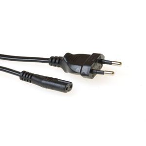 ACT AK5417 230V Stroomkabel Euro/C7 Female Zwart - 1 meter
