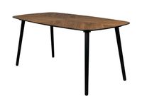 Dutchbone Eettafel Clover Notenhout, 165 x 90cm - Bruin - thumbnail