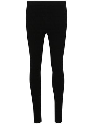 Valentino Garavani legging à détail VLogo en jacquard - Noir