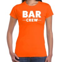 Bar Crew t-shirt voor dames - personeel/staff shirt - oranje