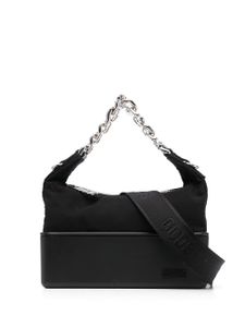 GCDS mini sac à main Matilda en cuir - Noir