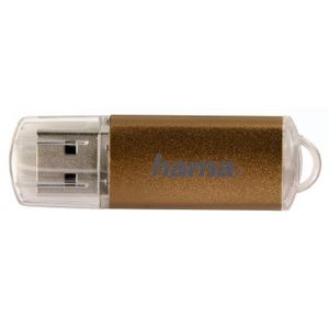 Hama 32GB Laeta USB flash drive USB Type-A 2.0 Bruin, Transparant