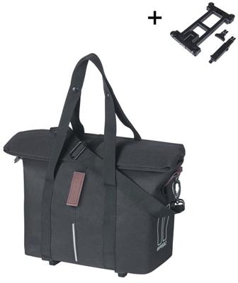 BASIL Single bag city mik 2.0-kf-hook black