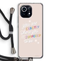 Right Place: Xiaomi Mi 11 Transparant Hoesje met koord