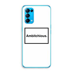 Ambitchious: Oppo Find X3 Lite Transparant Hoesje