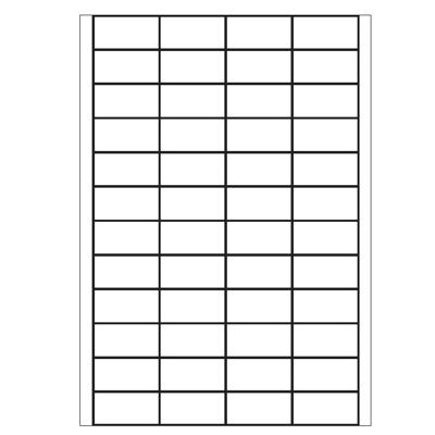 A4 etiketten 48 x 24,75 mm wit 100 vel Sorex