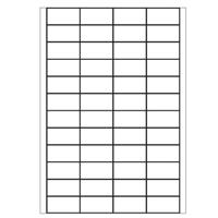 A4 etiketten 48 x 24,75 mm wit 100 vel Sorex