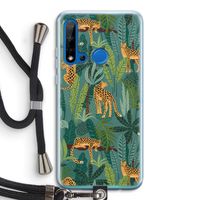Luipaard 2: Huawei P20 Lite (2019) Transparant Hoesje met koord