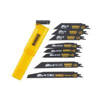 DeWALT DT2443L 8-delige set reciprozaagbladen in stevige opbergcassette