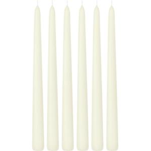 Trend Candles Dinerkaarsen - 6x - ivoorwit - 13 branduren - 30 cm