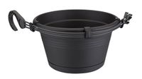 Bloempot Green basics hangschaal 28 cm living black - Elho