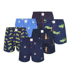 Phil & Co Phil & Co Wijde Boxershorts Heren 6-Pack Multipack met Print