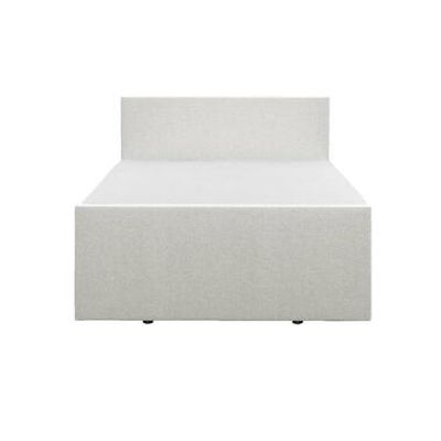 Boxspring met opbergruimte en voetbord Liv egaal - ecru - 160x200cm - Leen Bakker