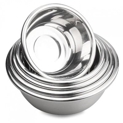 Keuken schaal / mengkom / serveerkom - RVS - dia 30 cm - salade schaal Keuken schaal / mengkom / serveerkom - RVS - dia 30 cm - salade schaal