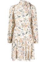 Ulla Johnson robe fleurie à détail de nœud - Tons neutres