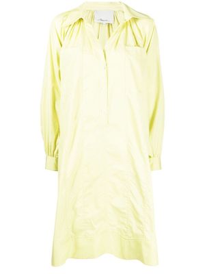 3.1 Phillip Lim robe-chemise à manches bouffantes - Jaune