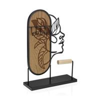 Sieradenhouder Versa M Zwart Metaal 7,5 x 27 x 20,5 cm