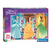 Clementoni legpuzzel super color disney princess, 104st.