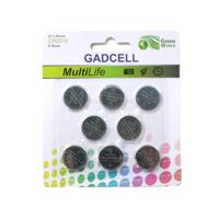 Gadcell knoopcel batterijen set - type CR2016 - 8x stuks - 3V Lithium