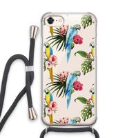 Kleurrijke papegaaien: iPhone 7 Transparant Hoesje met koord Kleurrijke papegaaien: iPhone 7 Transparant Hoesje met koord