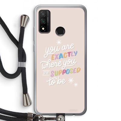 Right Place: Huawei P Smart (2020) Transparant Hoesje met koord