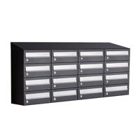 Allux Hive Set 4-Breed, 4-Hoog Met Dak Zwart - 40030070_4x4d