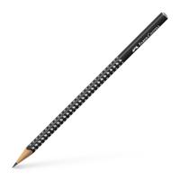 Faber Castell Potlood Grip sparkle - zwart
