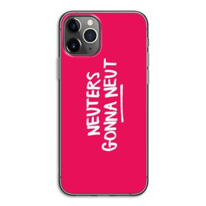 Neuters (roze): iPhone 11 Pro Transparant Hoesje