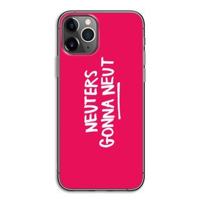 Neuters (roze): iPhone 11 Pro Transparant Hoesje