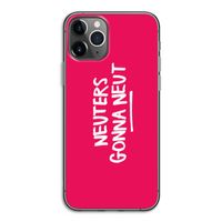 Neuters (roze): iPhone 11 Pro Transparant Hoesje