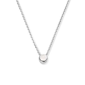 Ketting Geboortesteen juni zilver-maansteen 41-45 cm