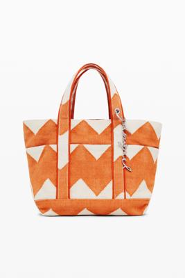 Middelgrote omkeerbare keperstof tas - ORANGE - U