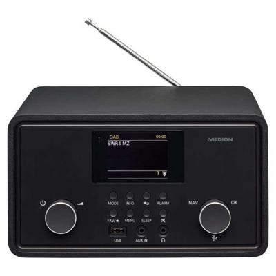 Internetradio - MEDION - DAB - Bluetooth - 2x10W RMS - Zwart